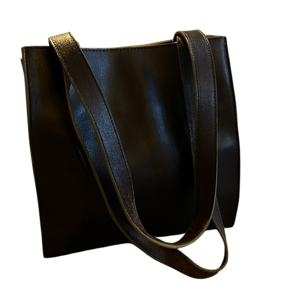 Inge Christopher Unique Vintage Brown Leather shoulder bag. - Picture 6 of 6